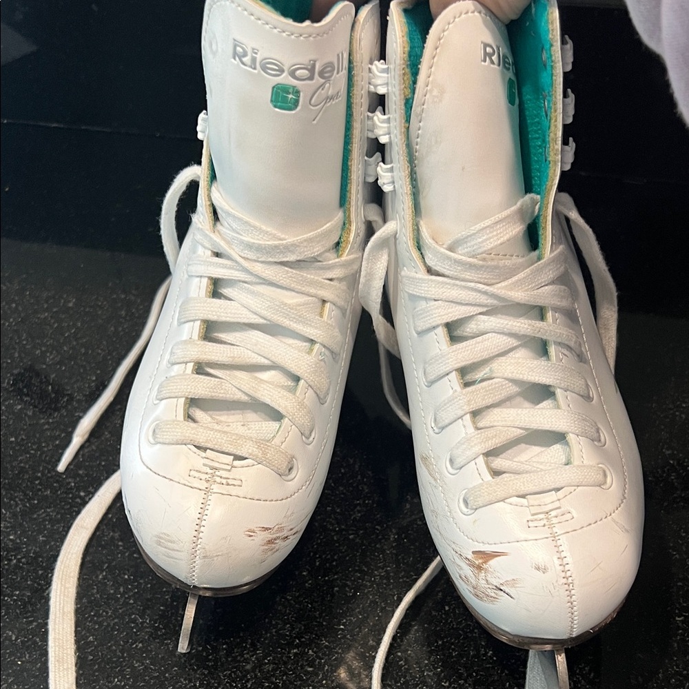 White Kids Ice Skates